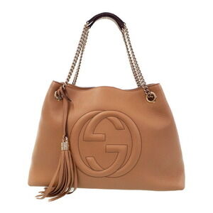 Gucci Soho Chain Tote pebbled leather Shoulder Bag